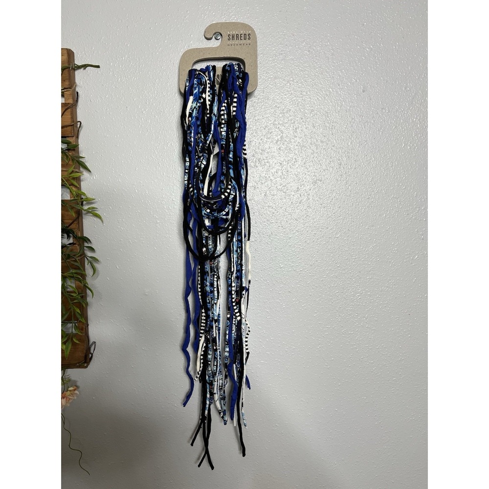 Dona Bela Shreds Handmade Textile Remnants Neck Wear Accessories‎ blue